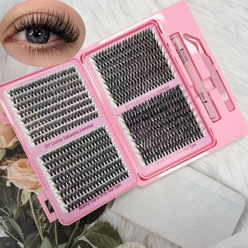 Eyelash Extension Look - Nowe Grube Długie Sztuczne Rzęsy Naturalny
